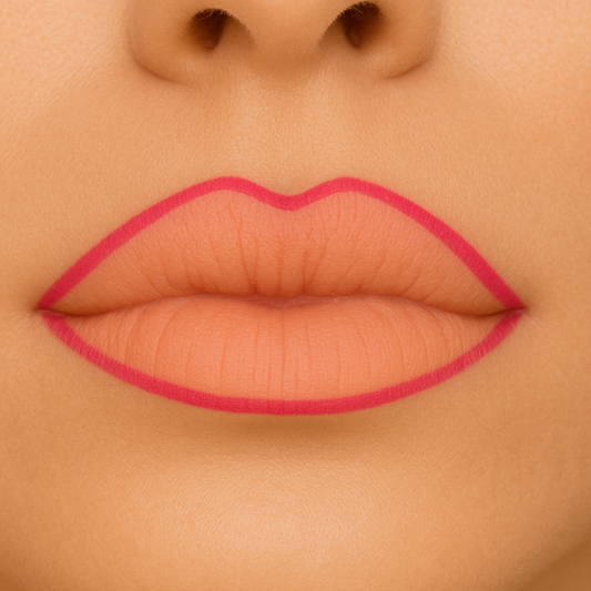 pink lip contour liner velvet matte pencil