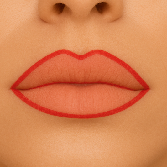 terracotta red lip liner pencil matte velvet