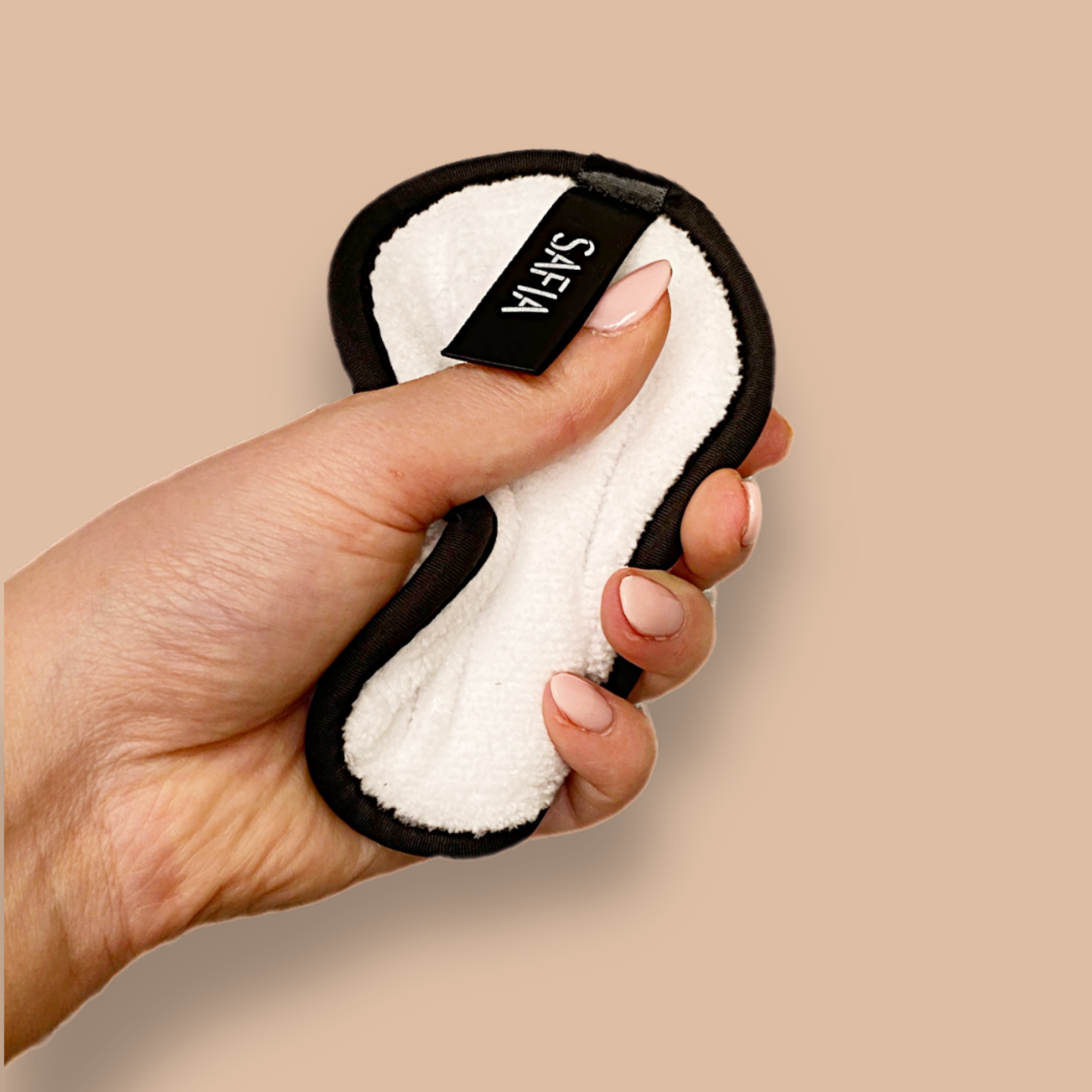 Eco-friendly SAFIA makeup remover sponge, premium reusable microfiber