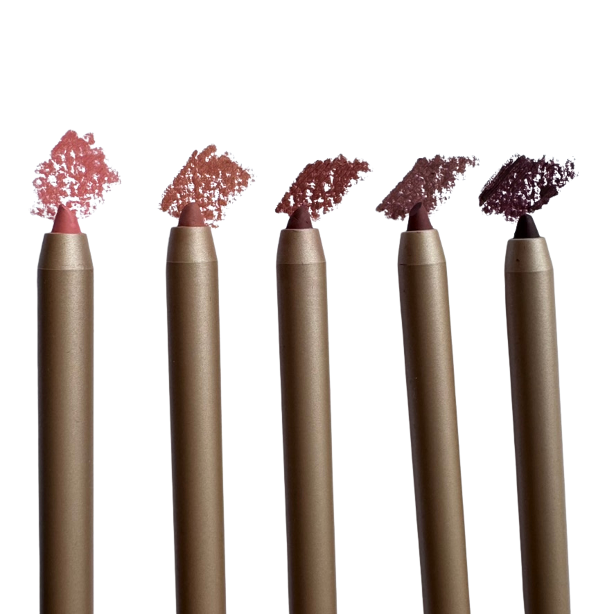 SAFIA Cosmetics The Complete Nudes Edit lip liner bundle | 5 nude lip liners set Soft Glam, Iconic, Mocha, Cocoa, Espresso