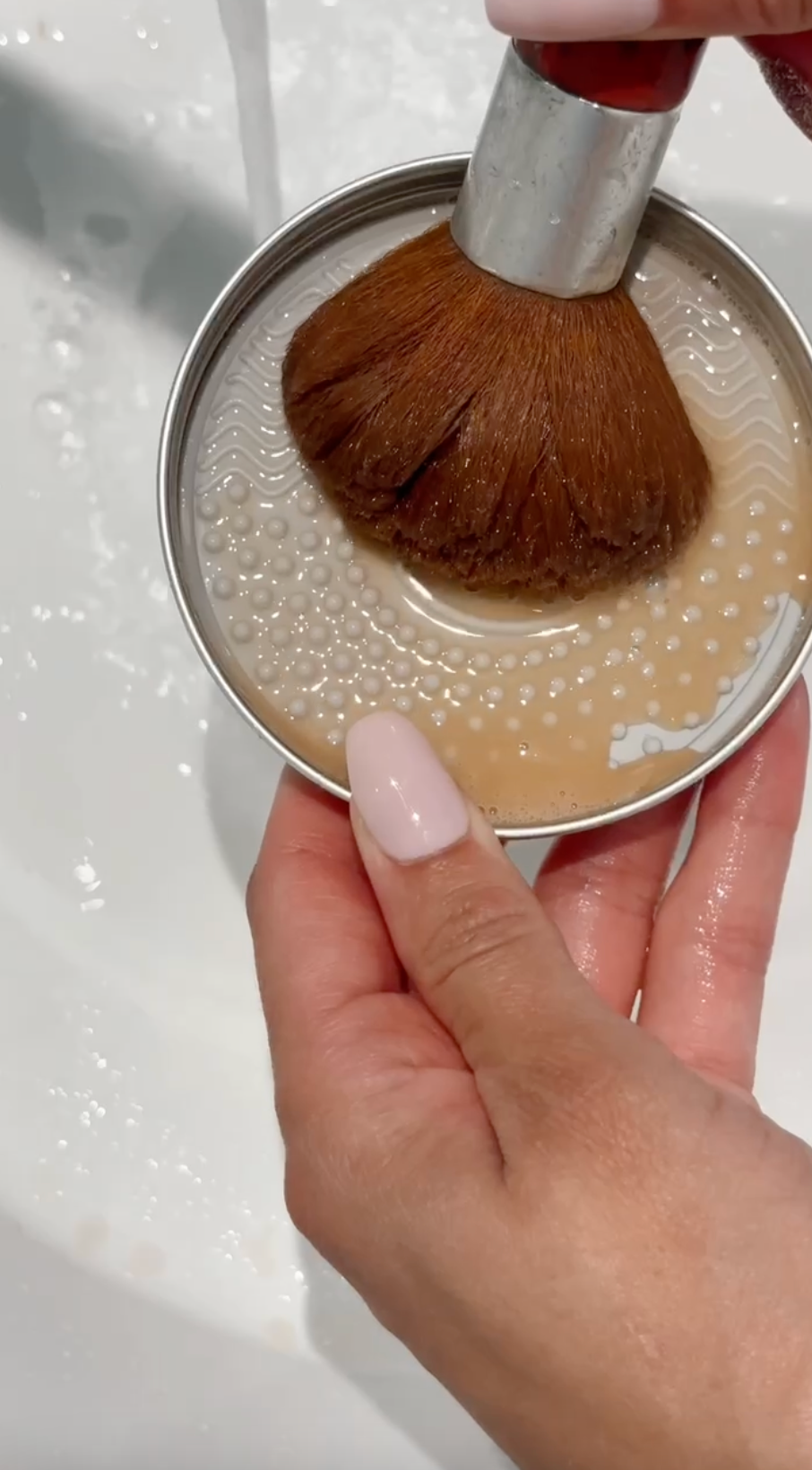 watermelon brush soap cleansing pad