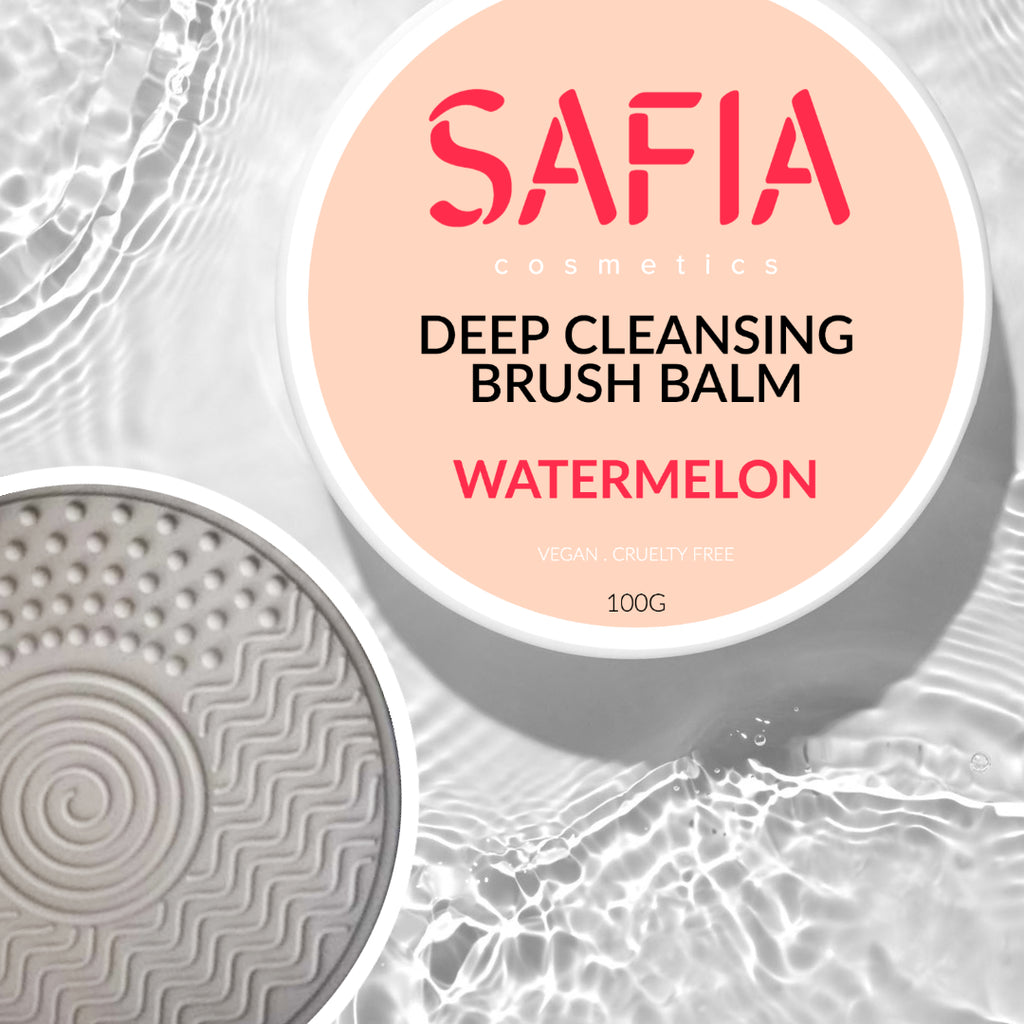 watermelon solid brush soap makeup brush cleaner